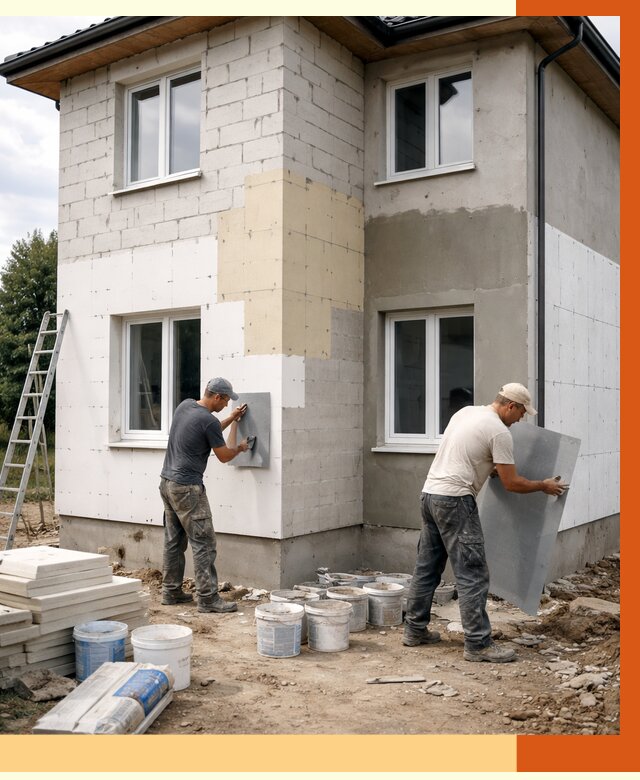 Утепление дома из газобетона в Полевской от 4311 руб./м² — заказать у ТепломастерПлв